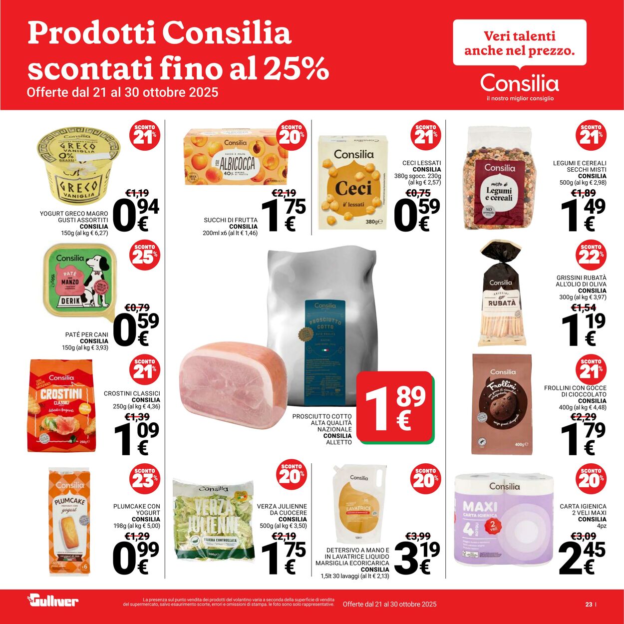 Volantino Gulliver 21.10.2025 - 30.10.2025