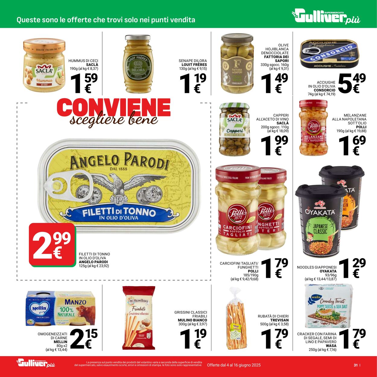 Volantino Gulliver 04.06.2025 - 16.06.2025