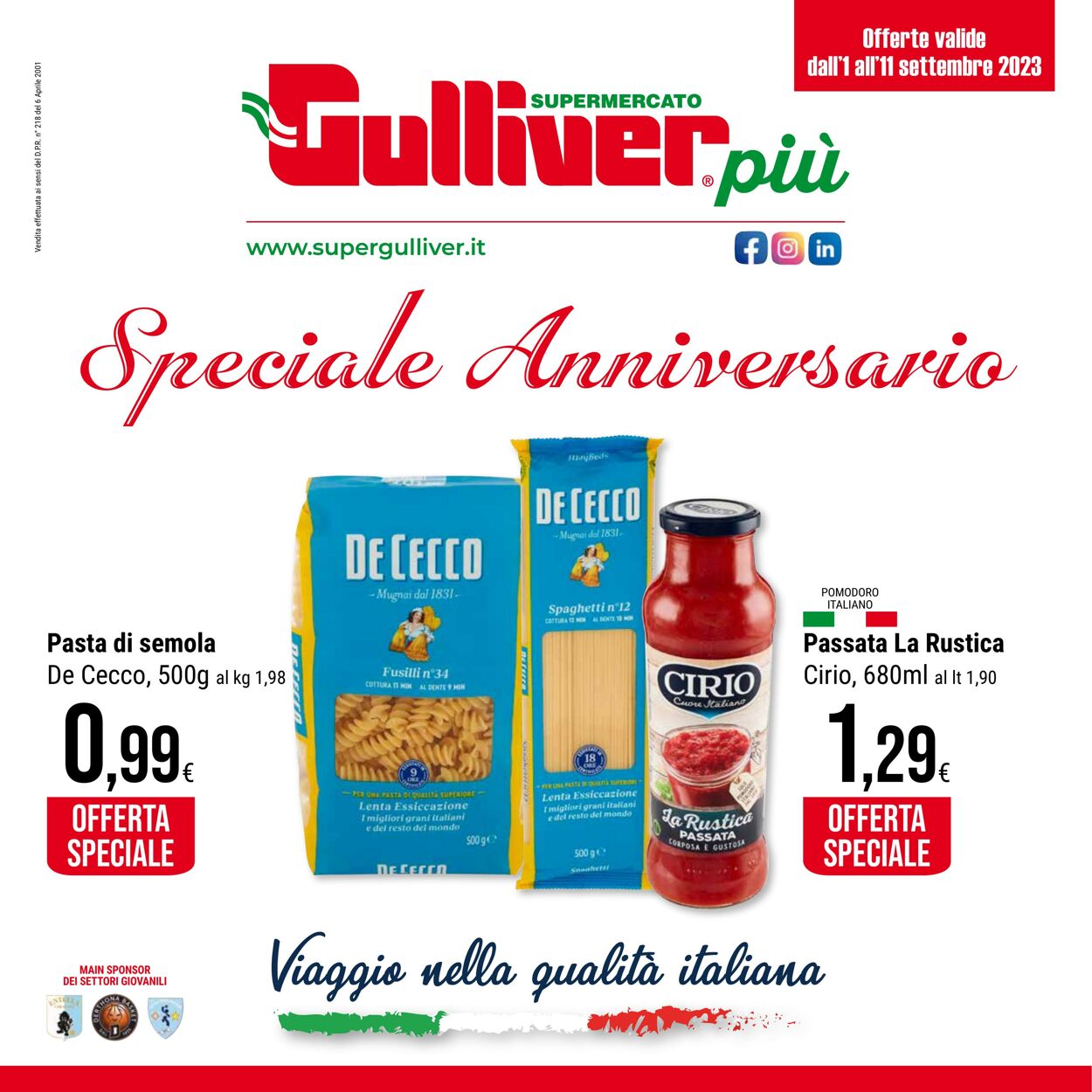 Volantino Gulliver 01.09.2023 - 11.09.2023