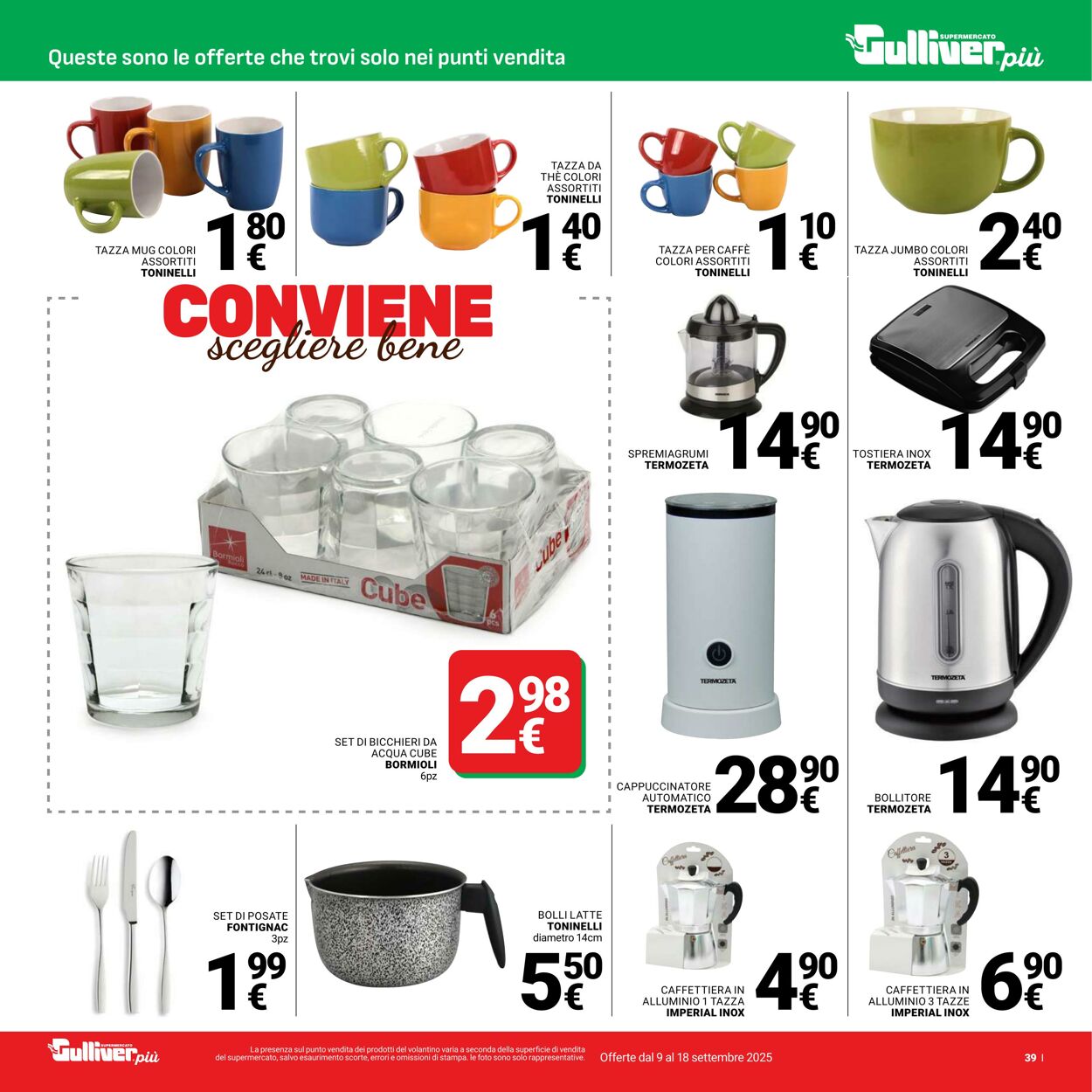 Volantino Gulliver 09.09.2025 - 18.09.2025