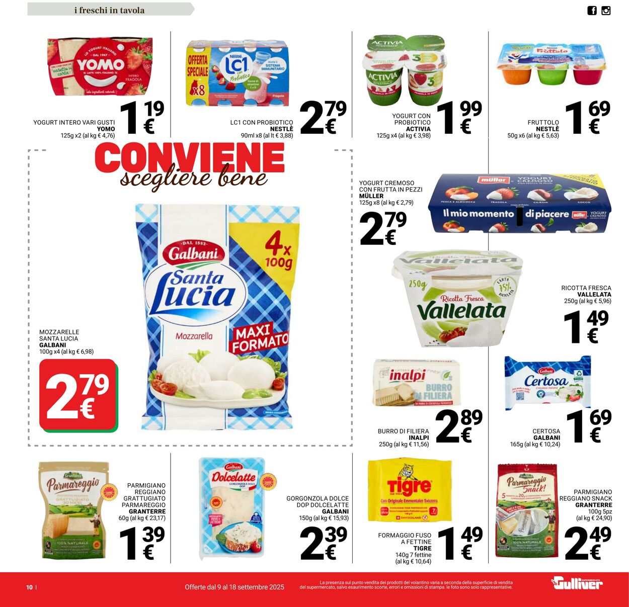 Volantino Gulliver 09.09.2025 - 18.09.2025
