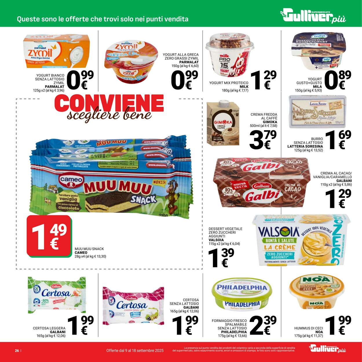 Volantino Gulliver 09.09.2025 - 18.09.2025