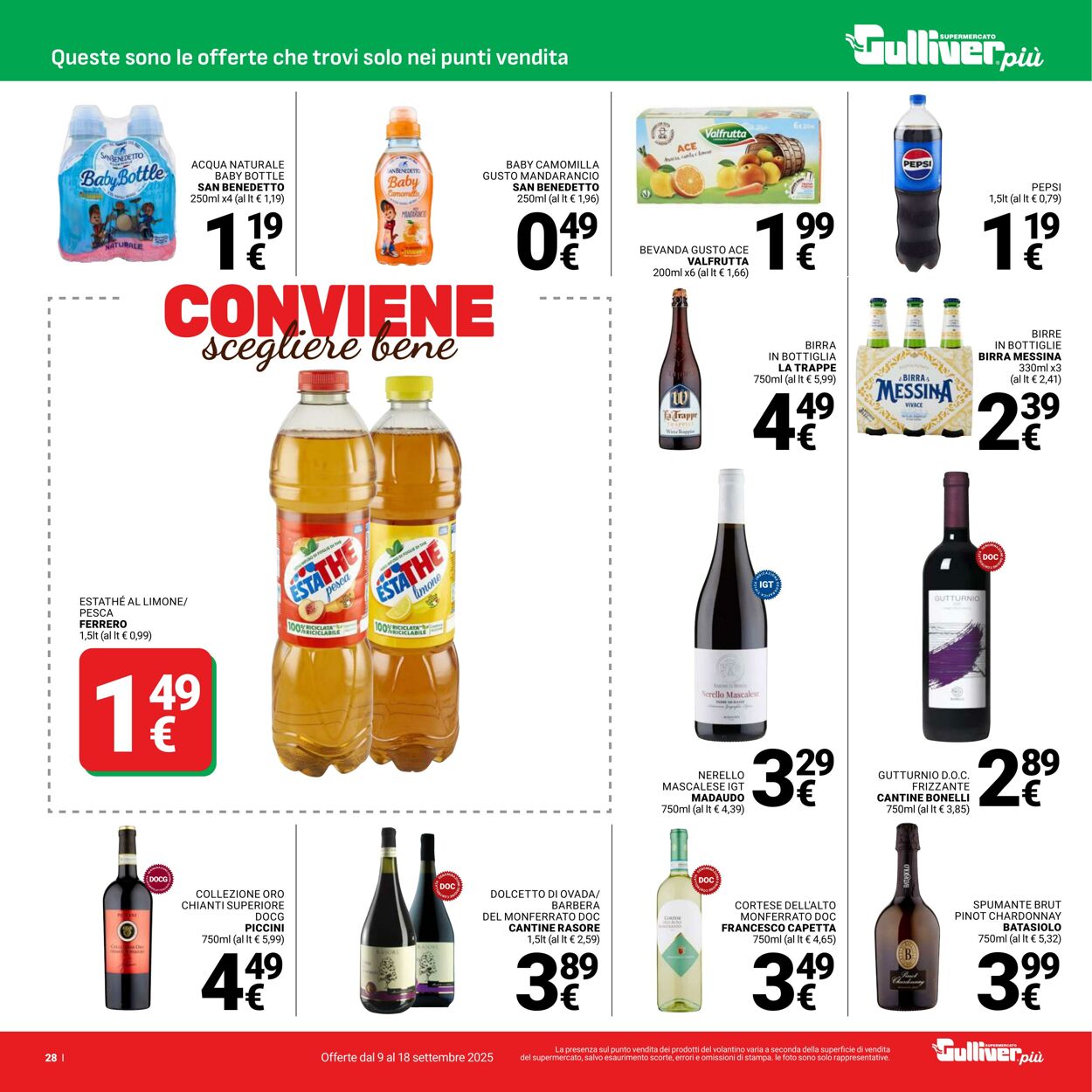 Volantino Gulliver 09.09.2025 - 18.09.2025