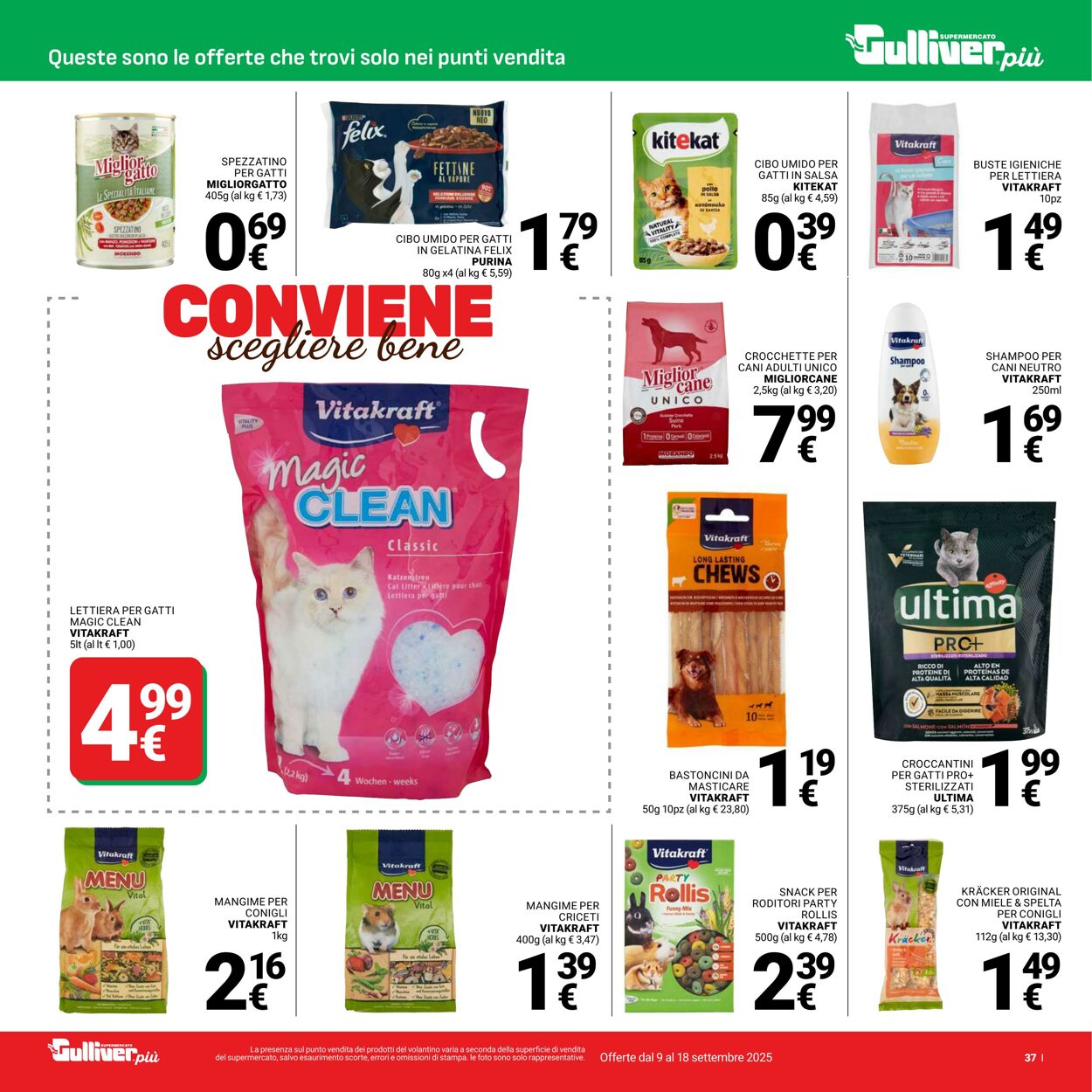 Volantino Gulliver 09.09.2025 - 18.09.2025