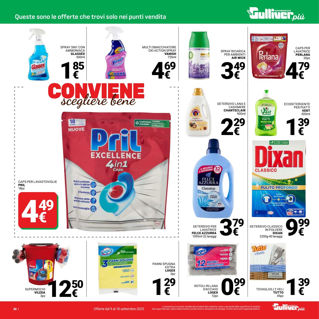 Volantino Gulliver 09.09.2025 - 18.09.2025