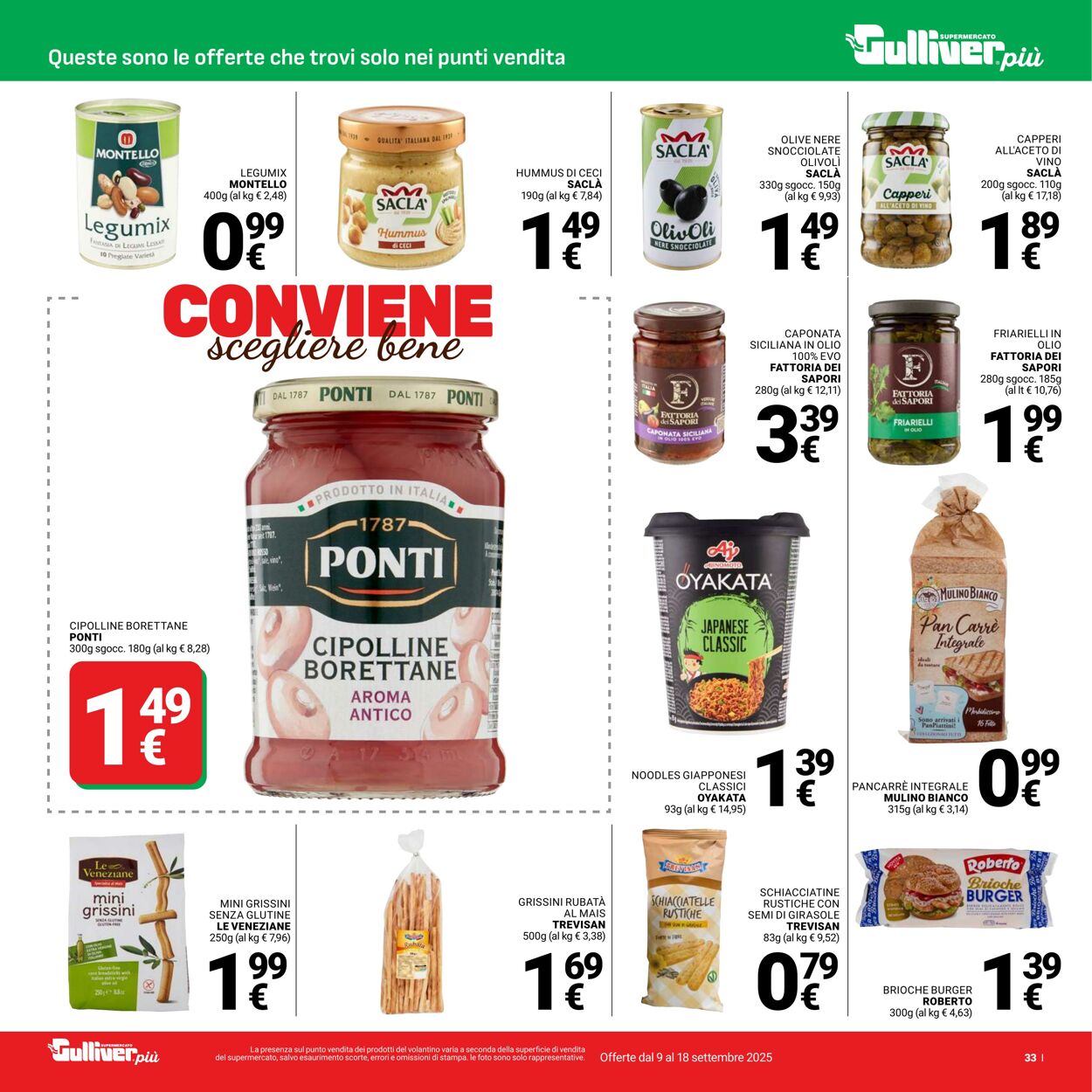 Volantino Gulliver 09.09.2025 - 18.09.2025