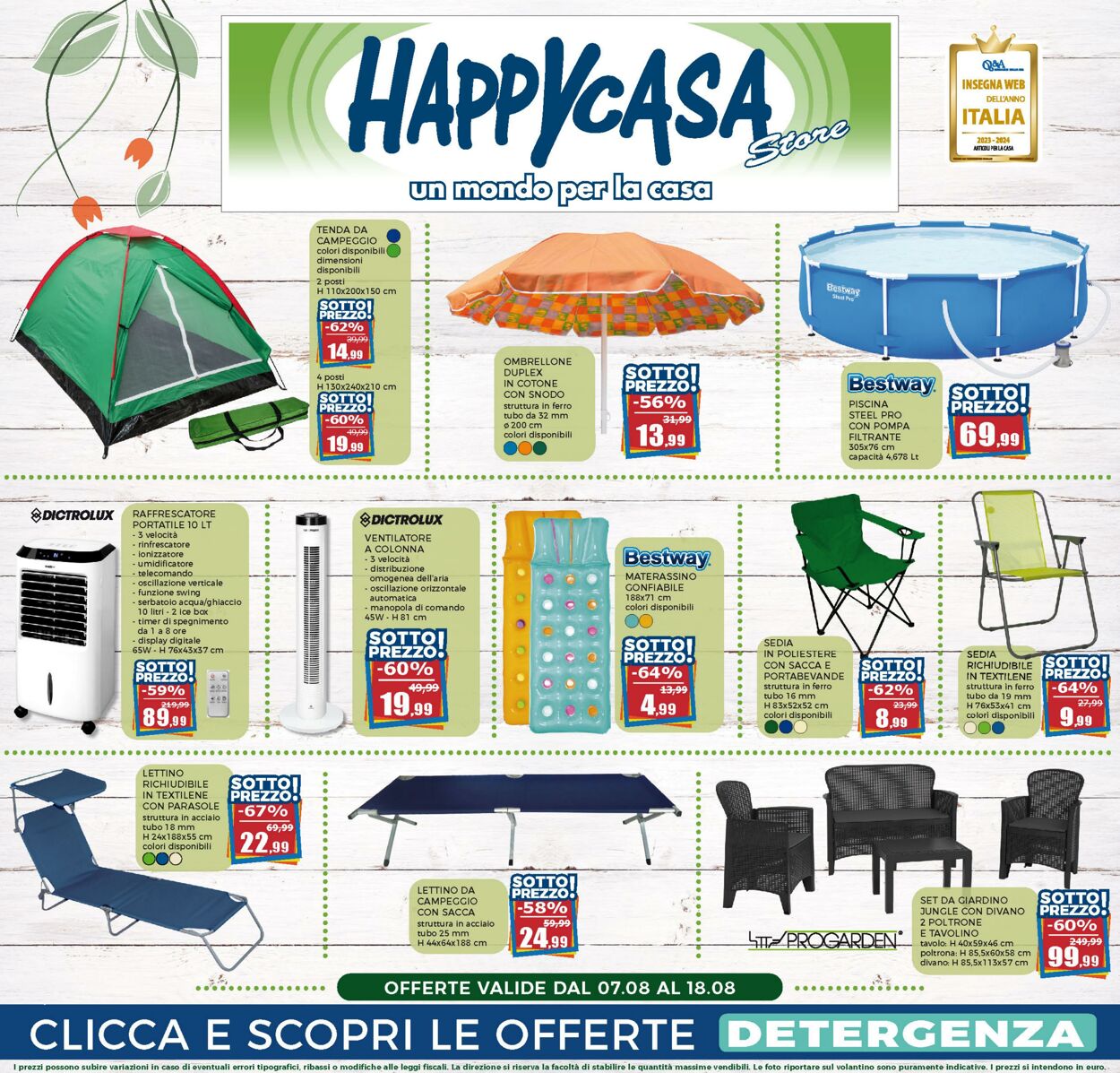 Volantino Happy Casa 05.08.2024 - 18.08.2024