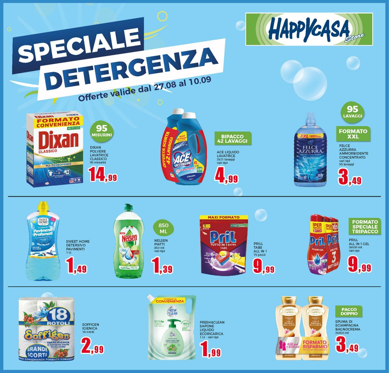 Volantino Happy Casa 27.08.2025 - 10.09.2025