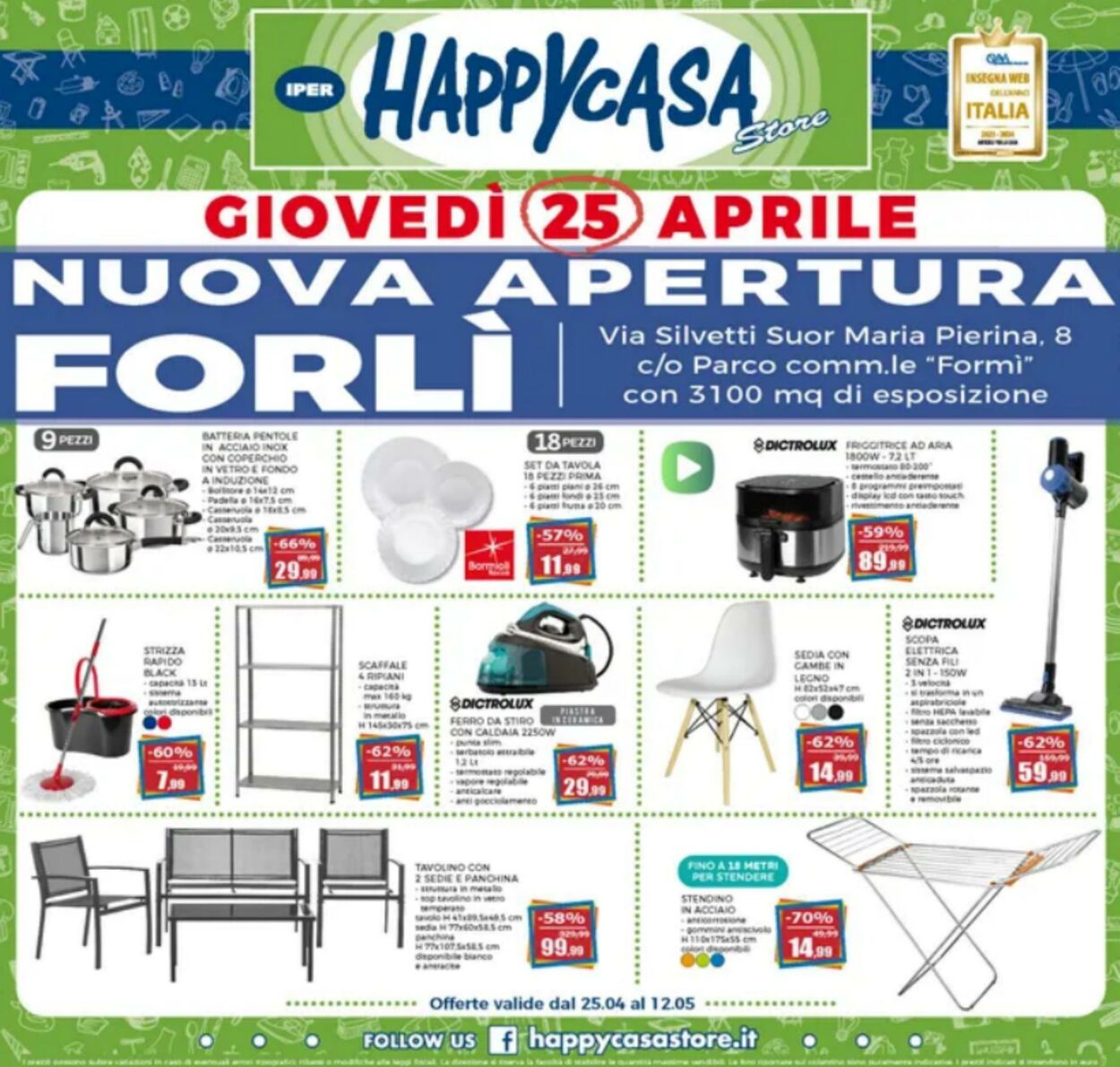 Volantino Happy Casa 25.04.2024 - 12.05.2024