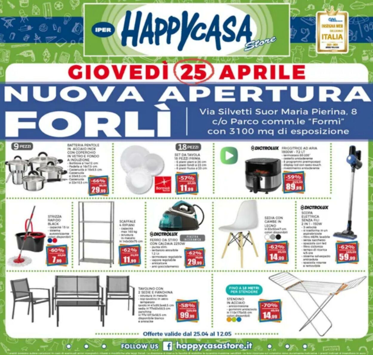 Volantino Happy Casa - happy casa 25 apr, 2024 - 12 mag, 2024