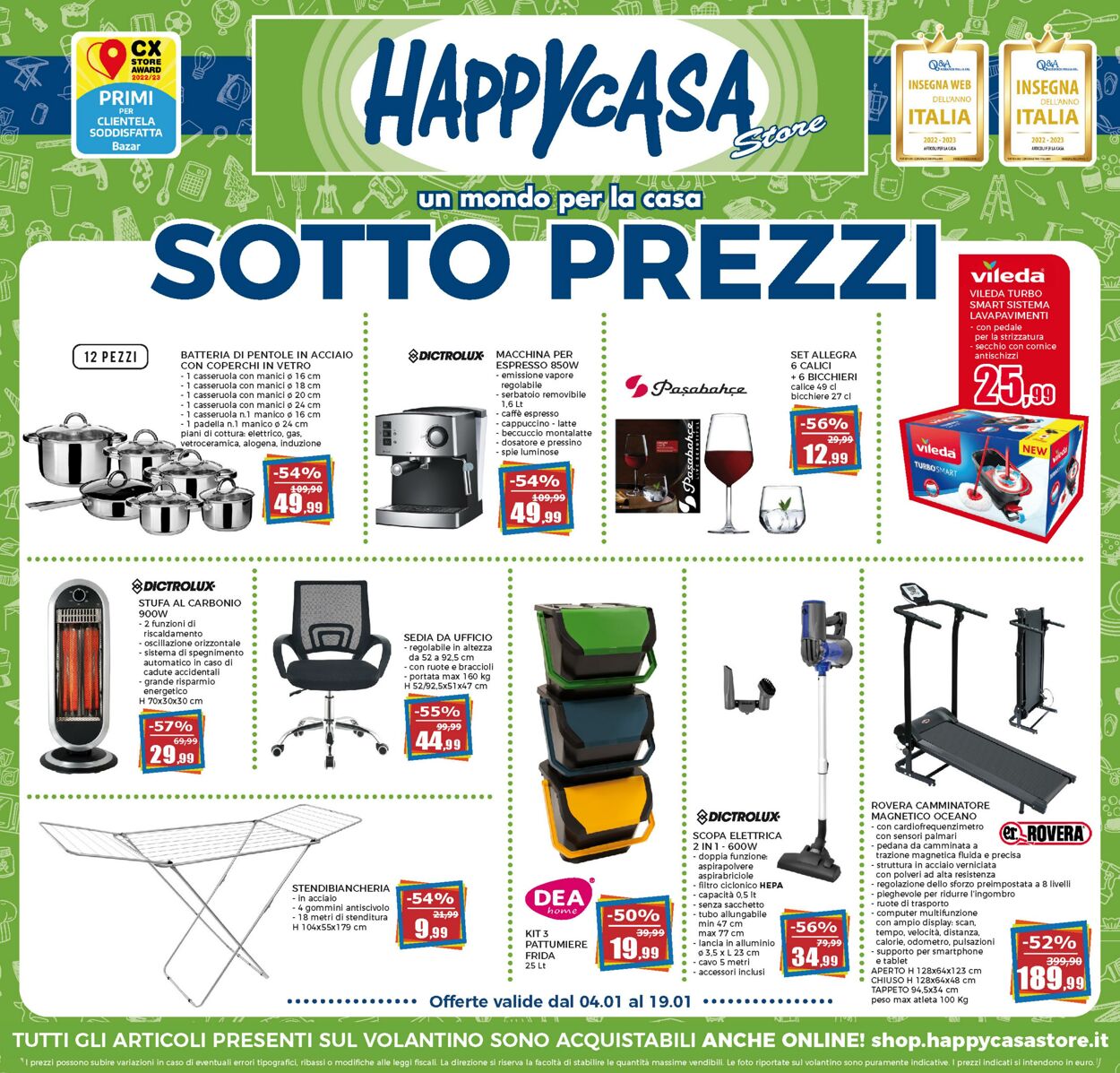 Volantino Happy Casa 04.01.2023 - 19.01.2023