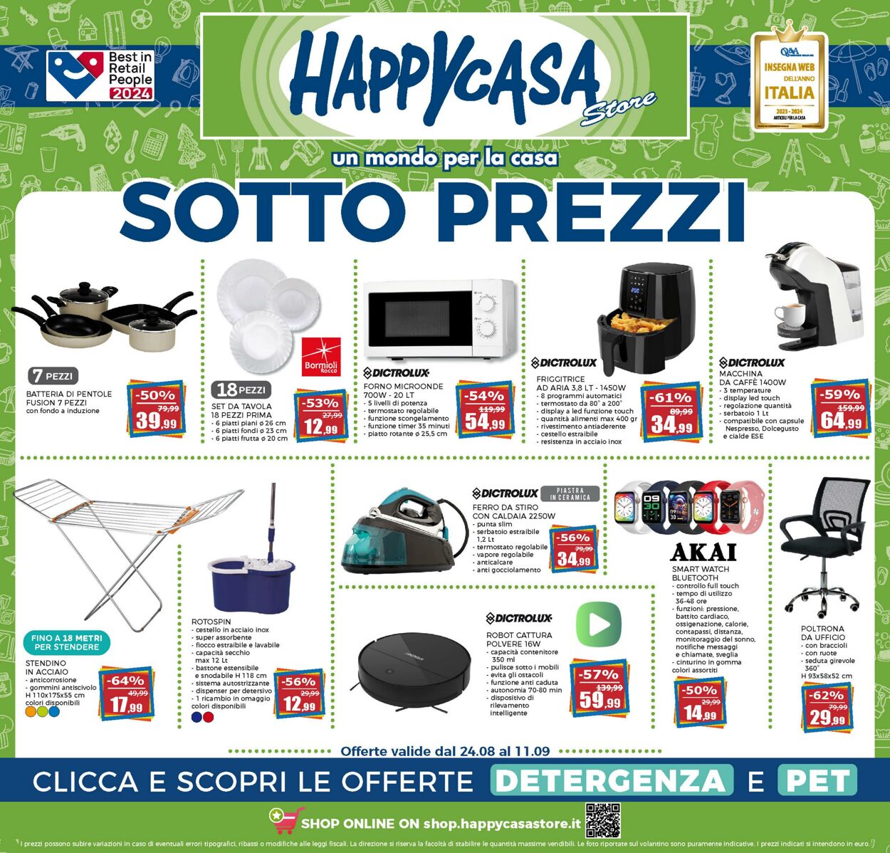 Volantino Happy Casa 24.08.2024 - 11.09.2024