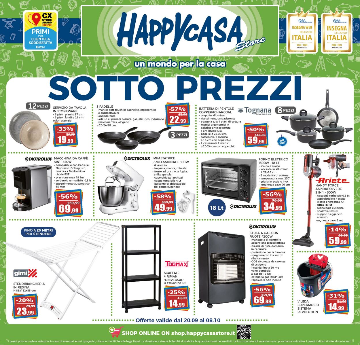 Volantino Happy Casa - Punti Vendita - Terni- shop 20 set, 2023 - 8 ott, 2023
