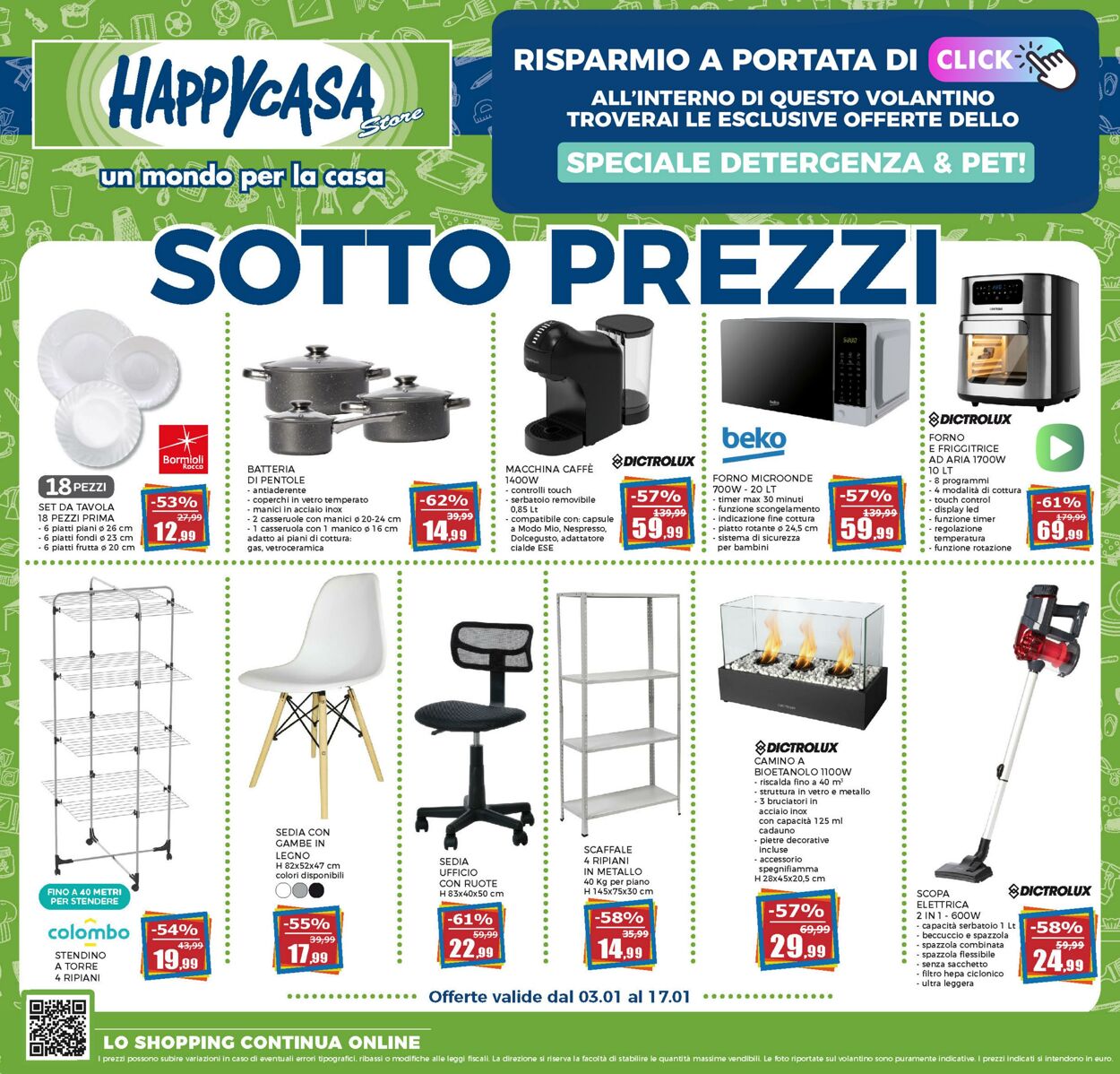 Volantino Happy Casa 03.01.2025 - 17.01.2025