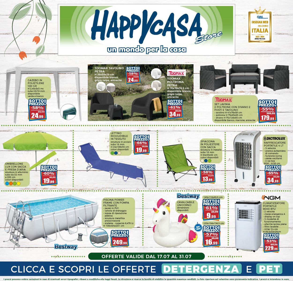 Volantino Happy Casa 17.07.2024 - 31.07.2024