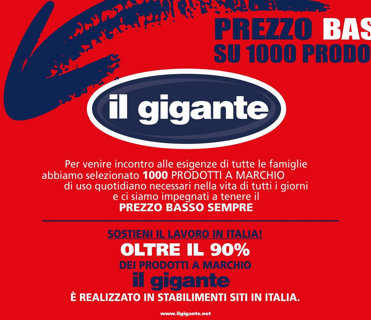 Il gigante Volantini promozionali