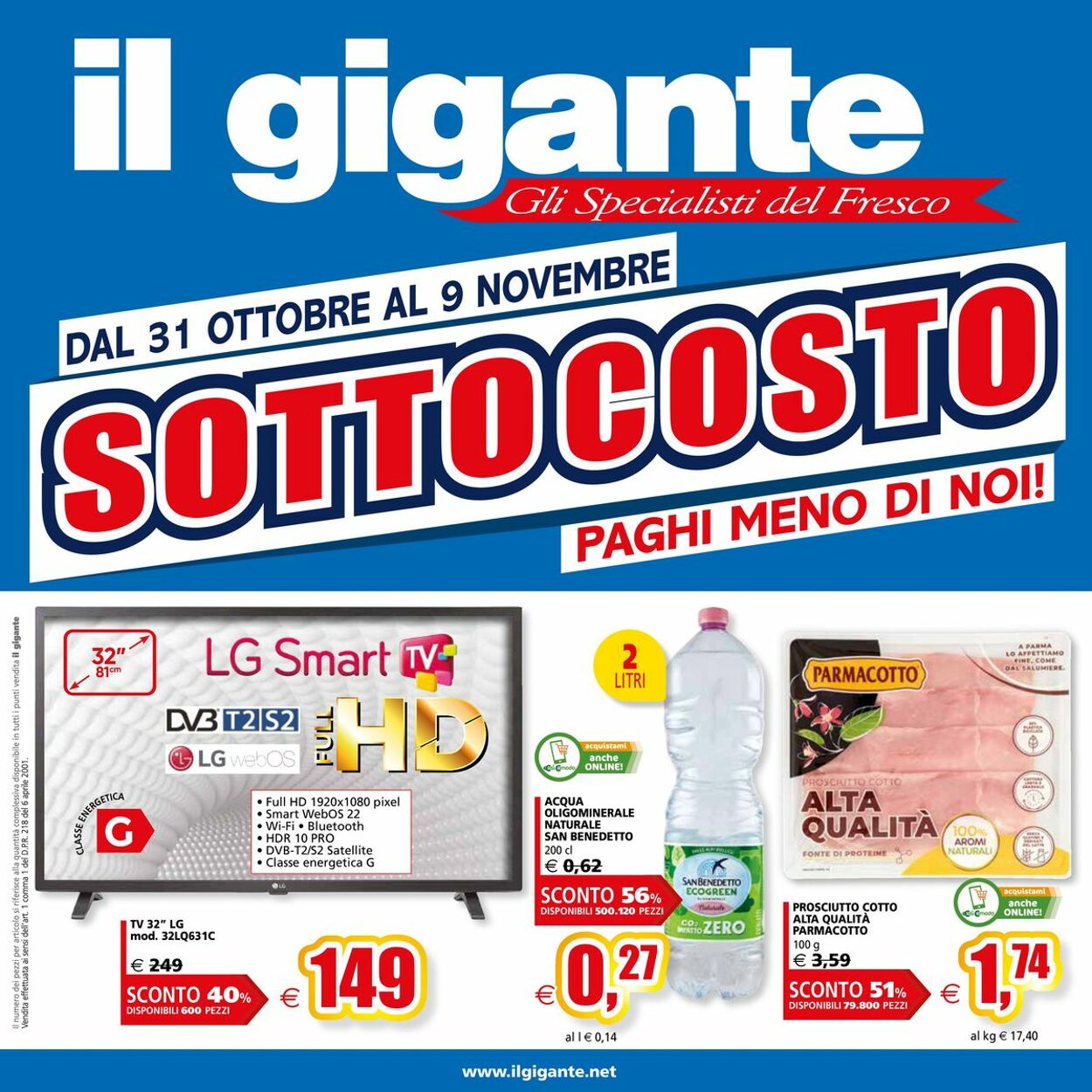 Volantino Il gigante 31.10.2024 - 09.11.2024