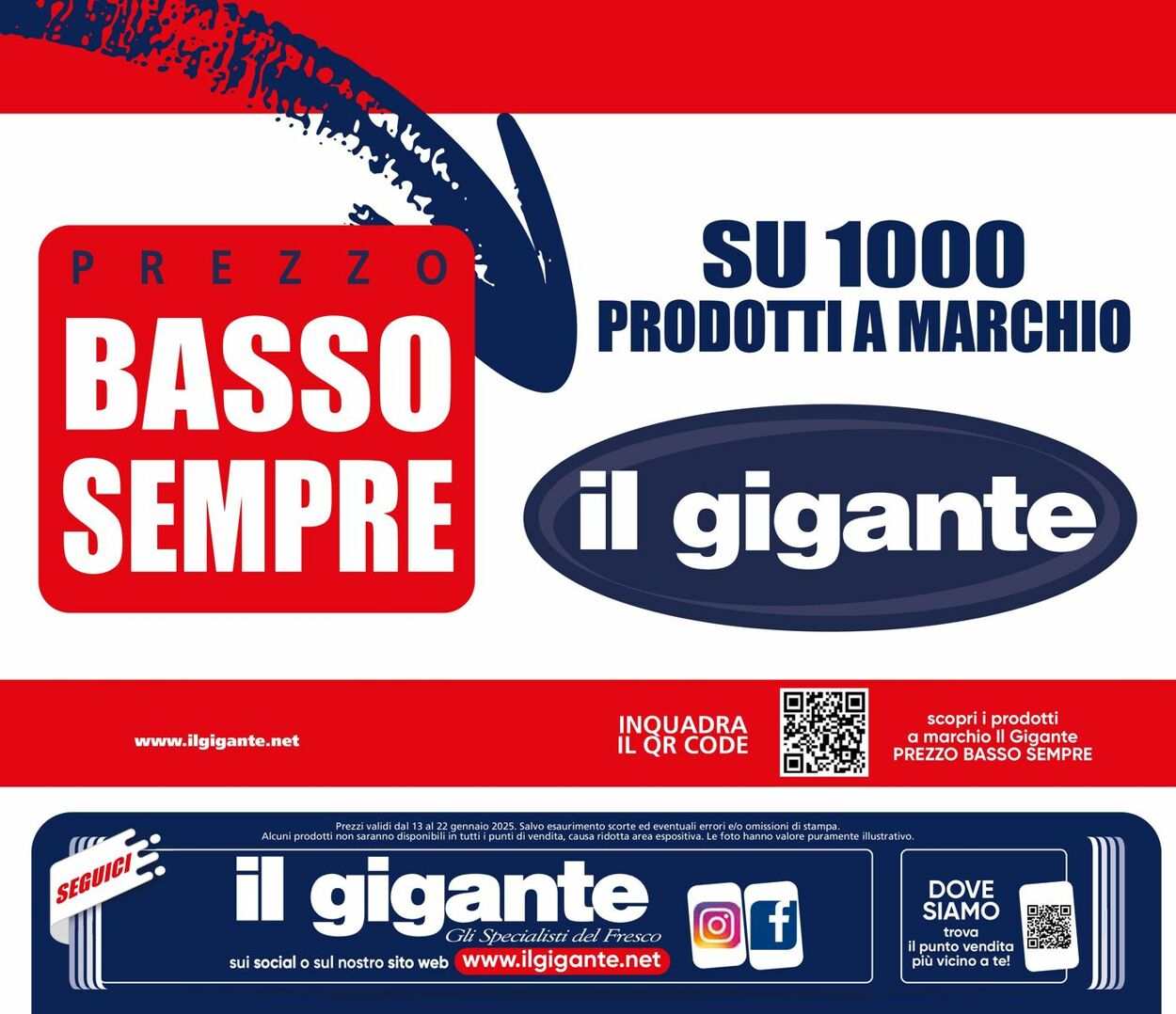 Volantino Il gigante 13.01.2025 - 22.01.2025