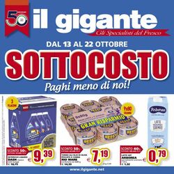 Volantino Il gigante 13.10.2022 - 22.10.2022