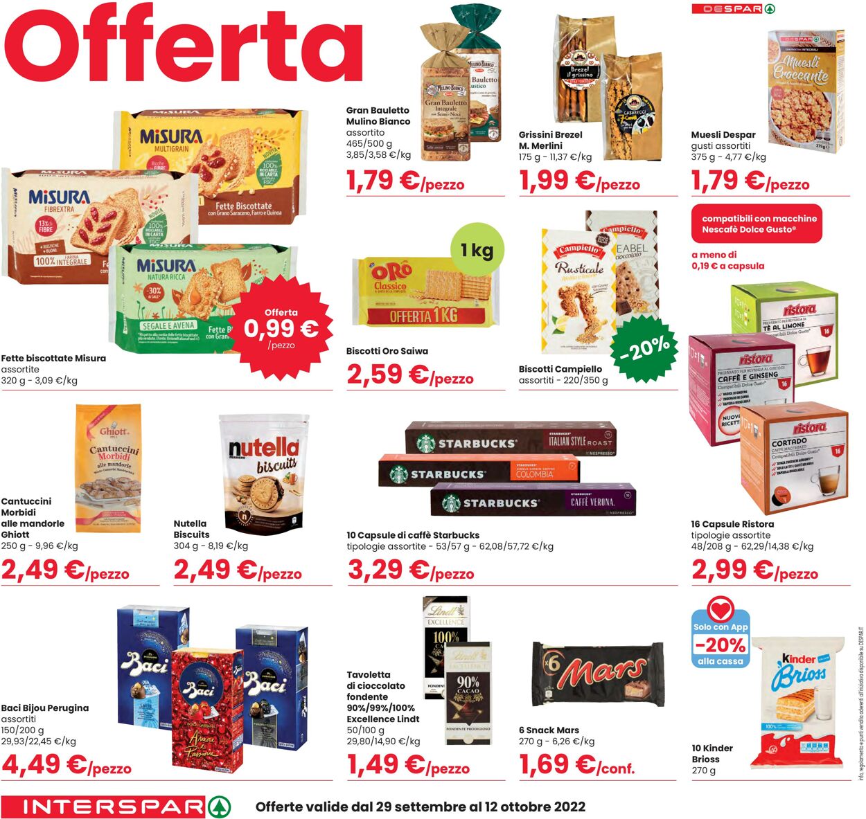 Volantino Interspar 29.09.2022 - 12.10.2022