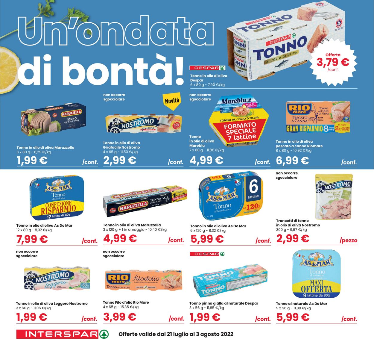 Volantino Interspar 21.07.2022 - 03.08.2022