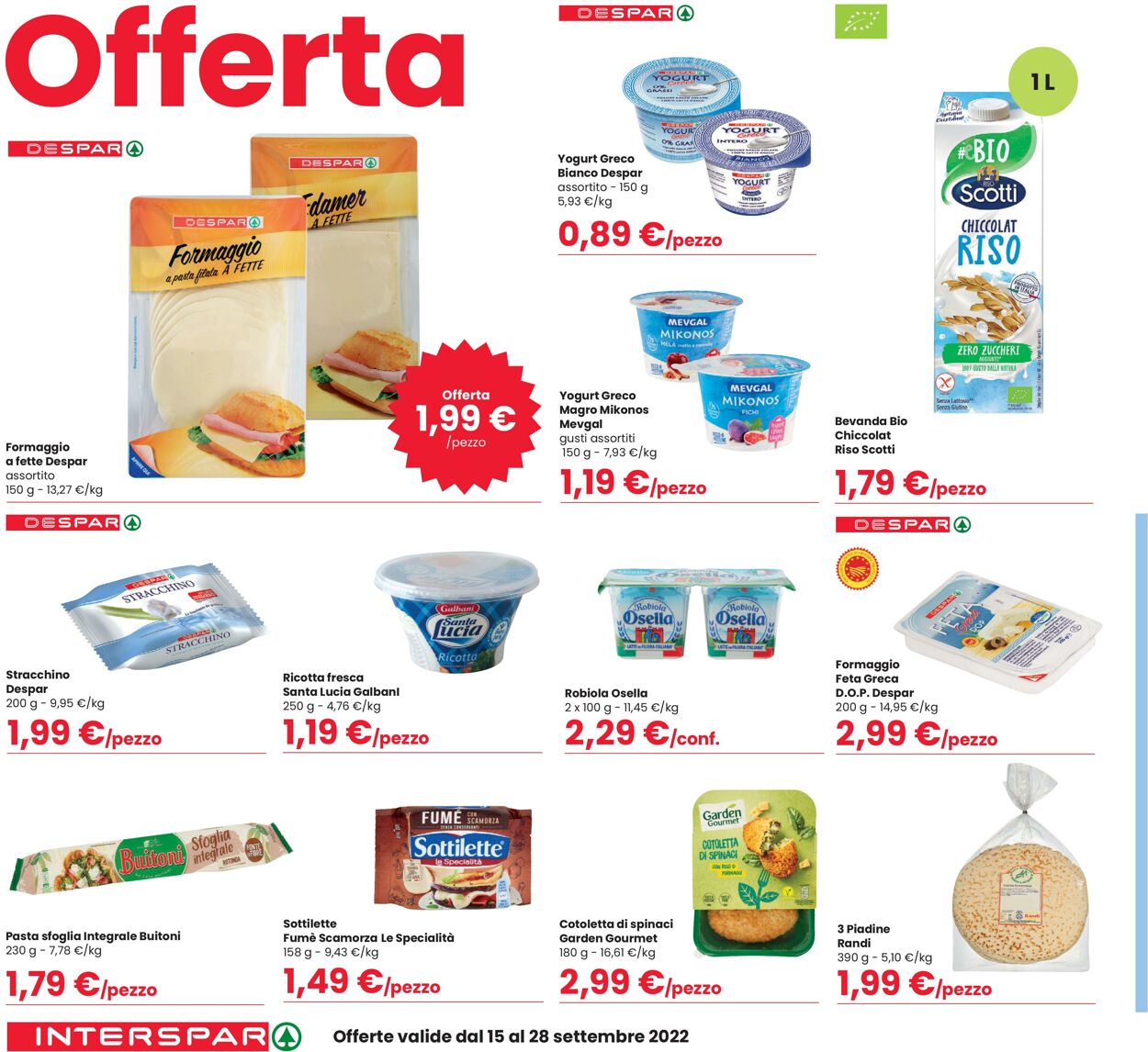 Volantino Interspar 15.09.2022 - 28.09.2022