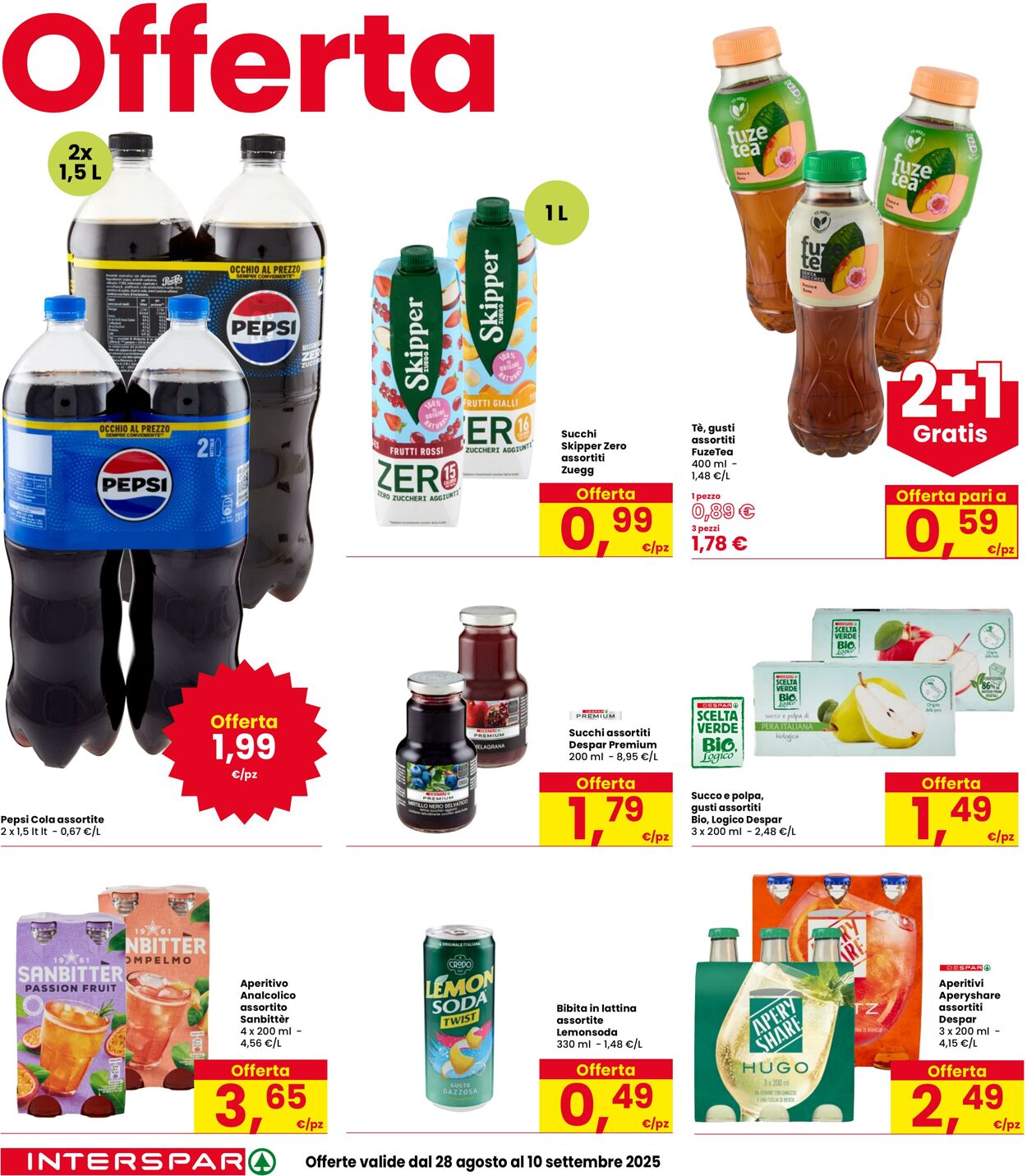Volantino Interspar 28.08.2025 - 10.09.2025