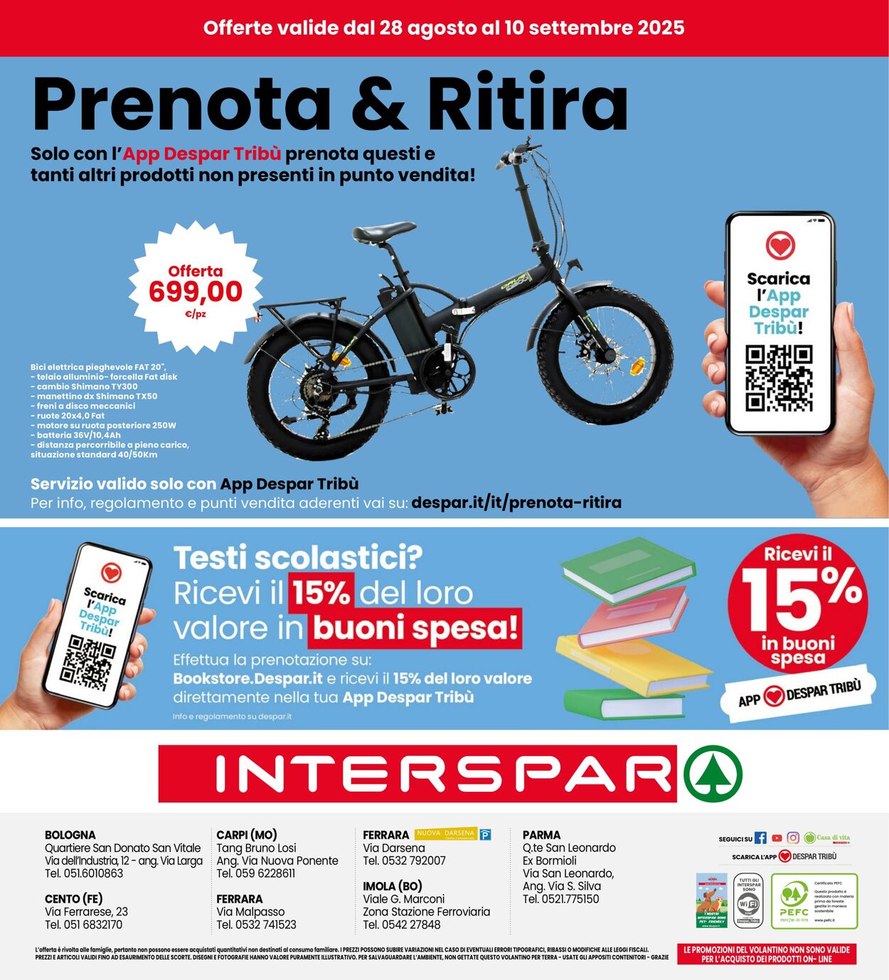 Volantino Interspar 28.08.2025 - 10.09.2025