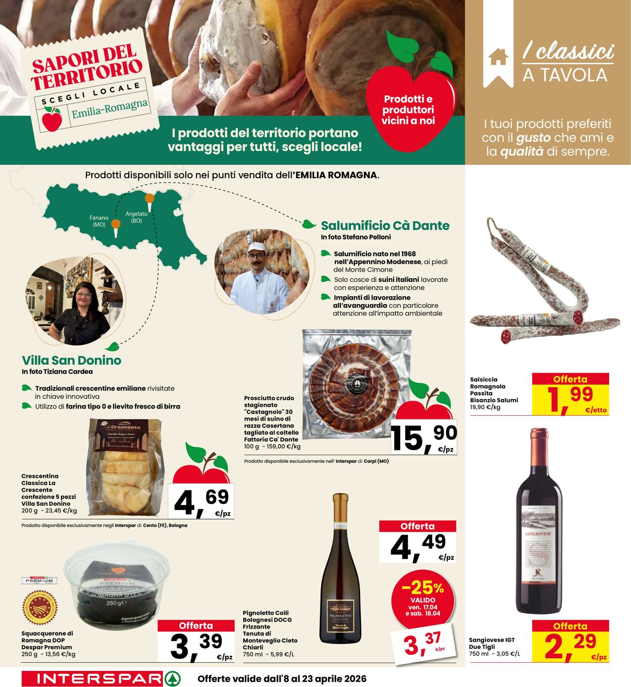 Volantino Interspar 08.04.2026 - 23.04.2026