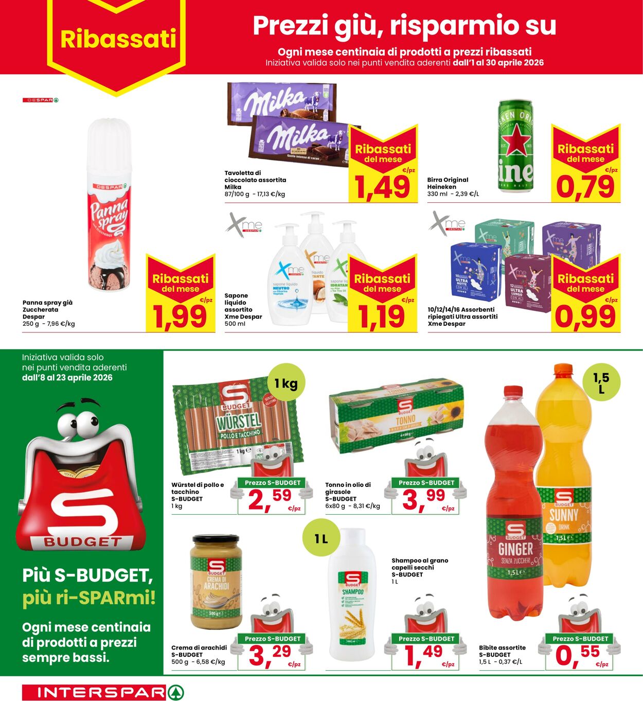 Volantino Interspar 08.04.2026 - 23.04.2026
