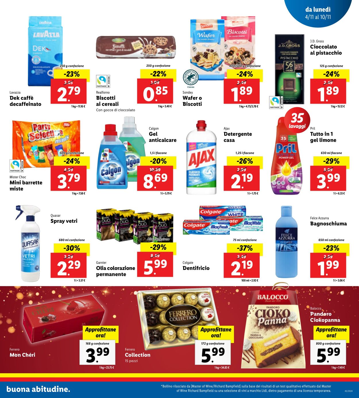 Volantino Lidl 04.11.2024 - 10.11.2024