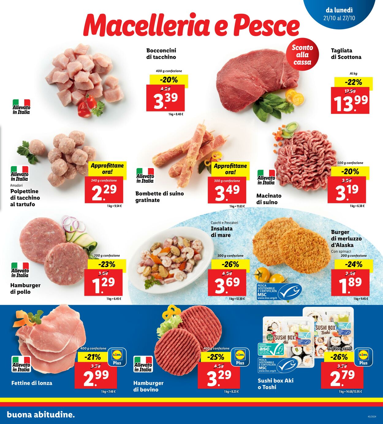 Volantino Lidl 21.10.2024 - 27.10.2024