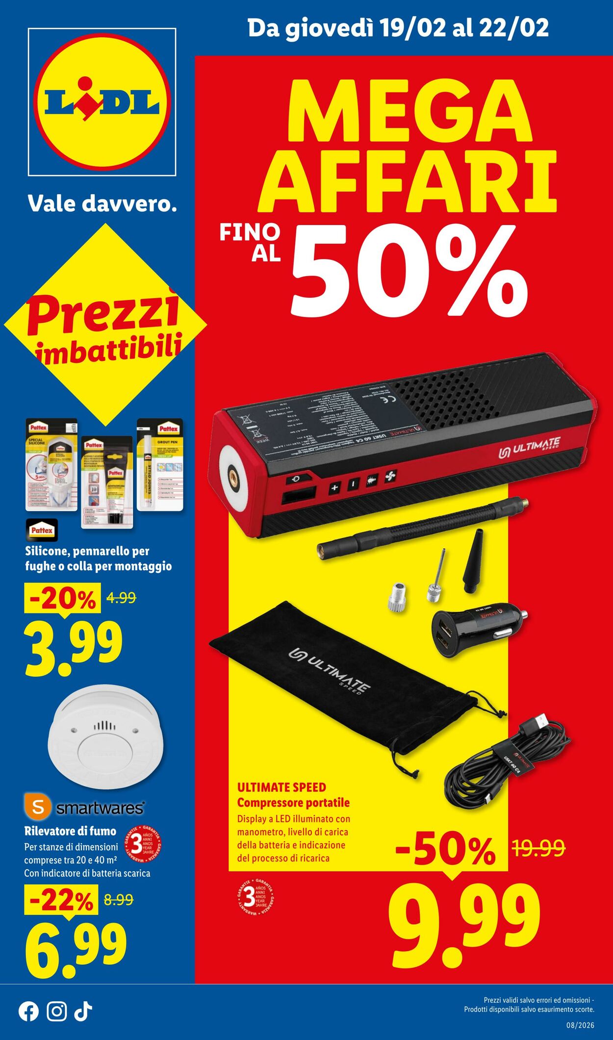 Volantino Lidl - MEGA AFFARI FINO AL 50% - Da giovedì 19/02 al 22/02 | Lidl Italia - lidl.it 19 ago, 2027 - 2 ott, 2028