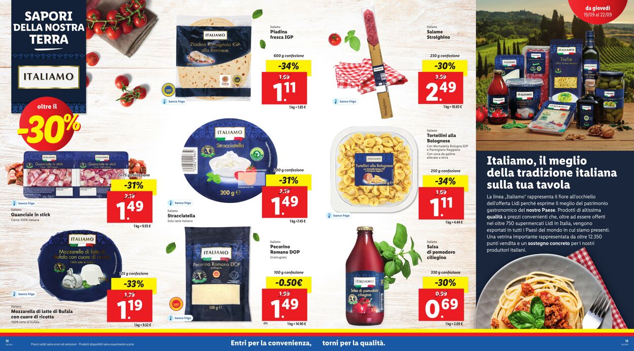 Volantino Lidl 19.09.2024 - 22.09.2024