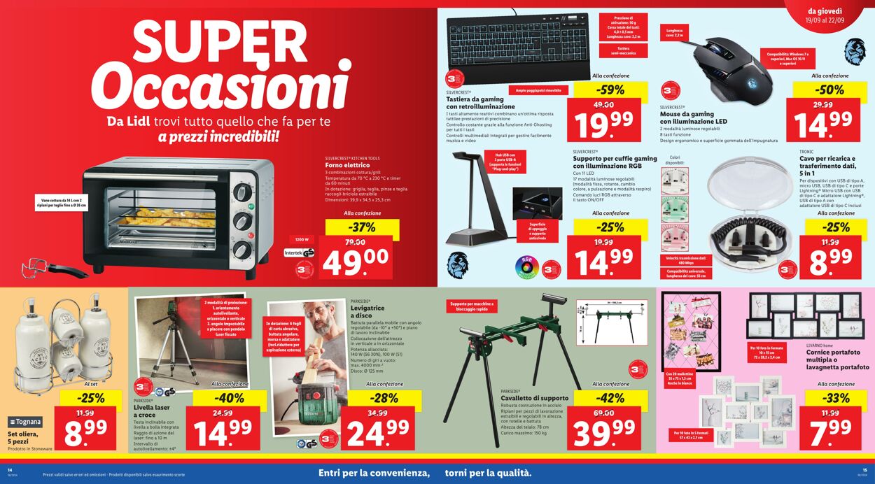 Volantino Lidl 19.09.2024 - 22.09.2024