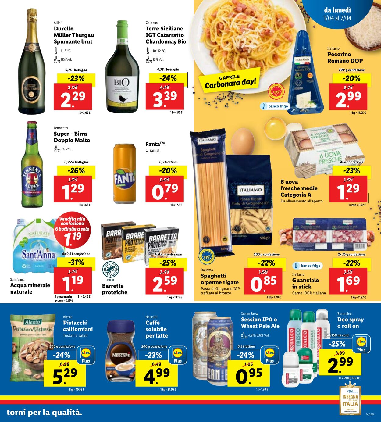 Volantino Lidl 01.04.2024 - 07.04.2024