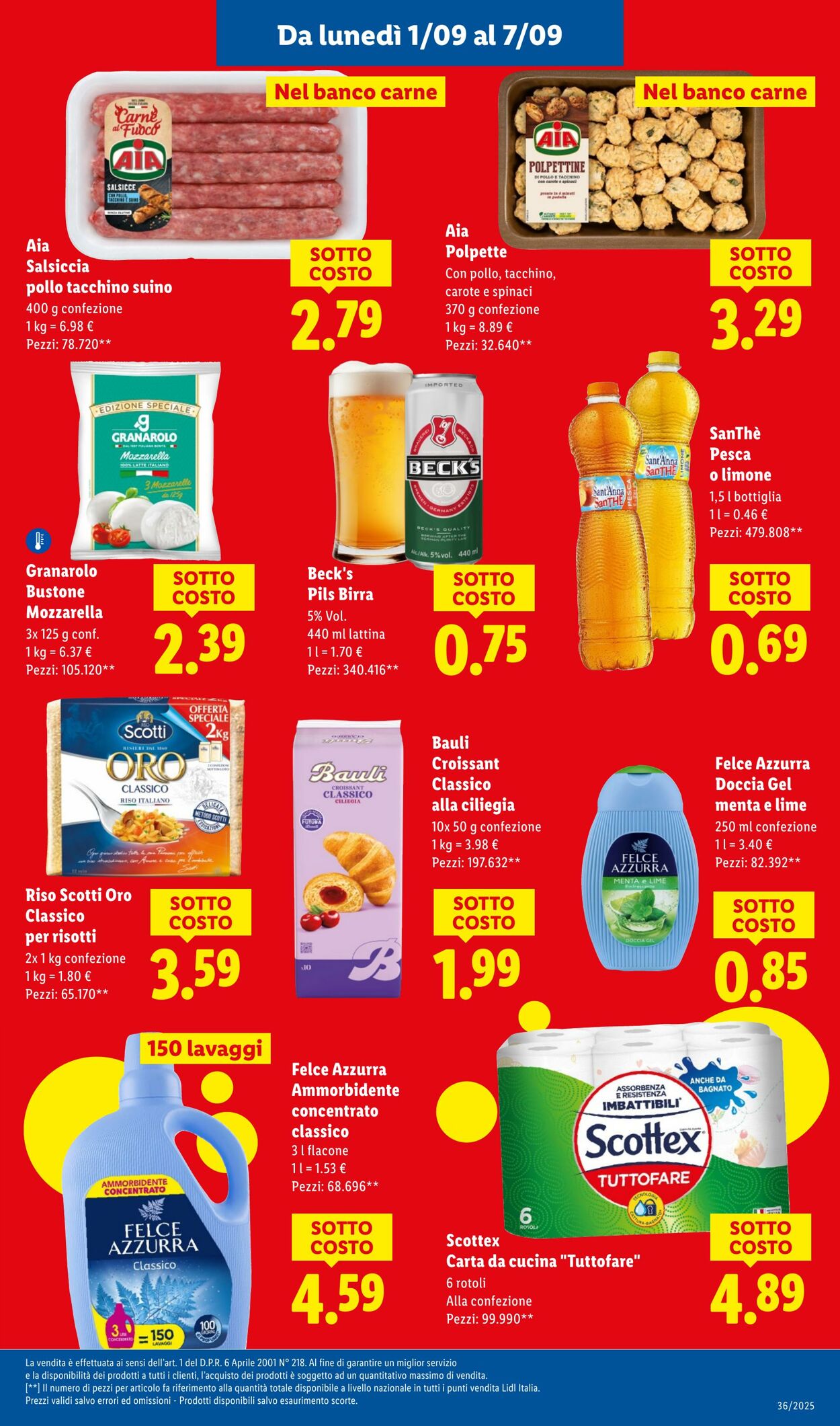 Volantino Lidl 01.09.2025 - 07.09.2025