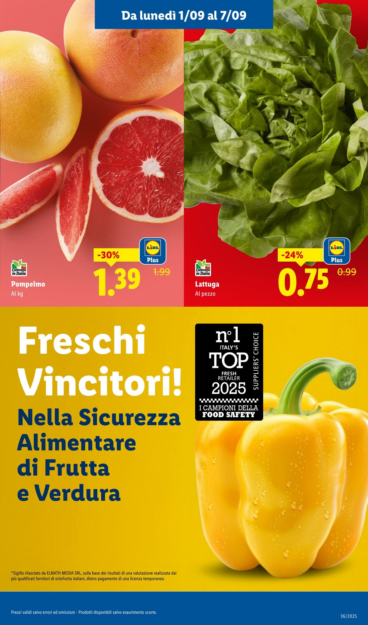 Volantino Lidl 01.09.2025 - 07.09.2025