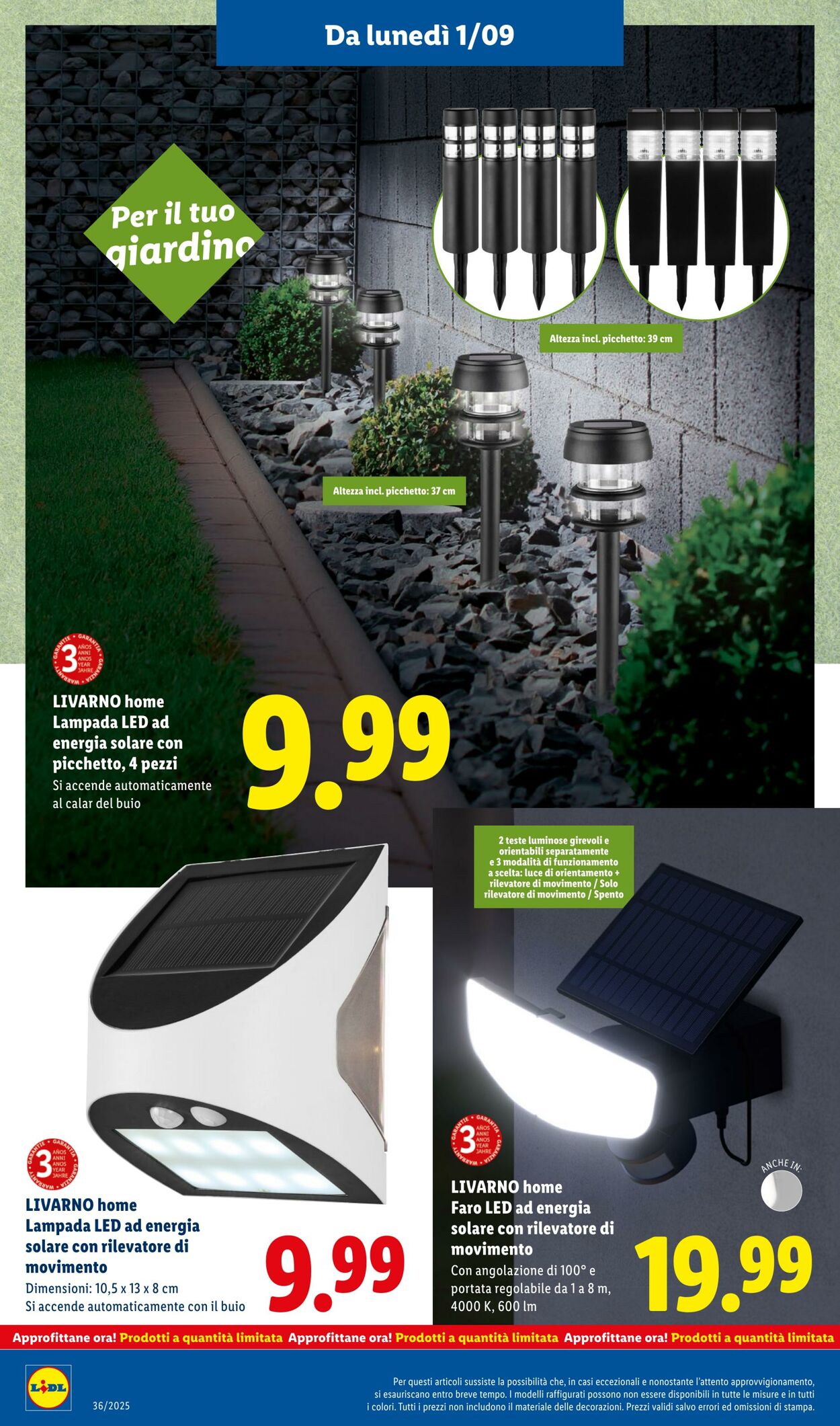 Volantino Lidl 01.09.2025 - 07.09.2025