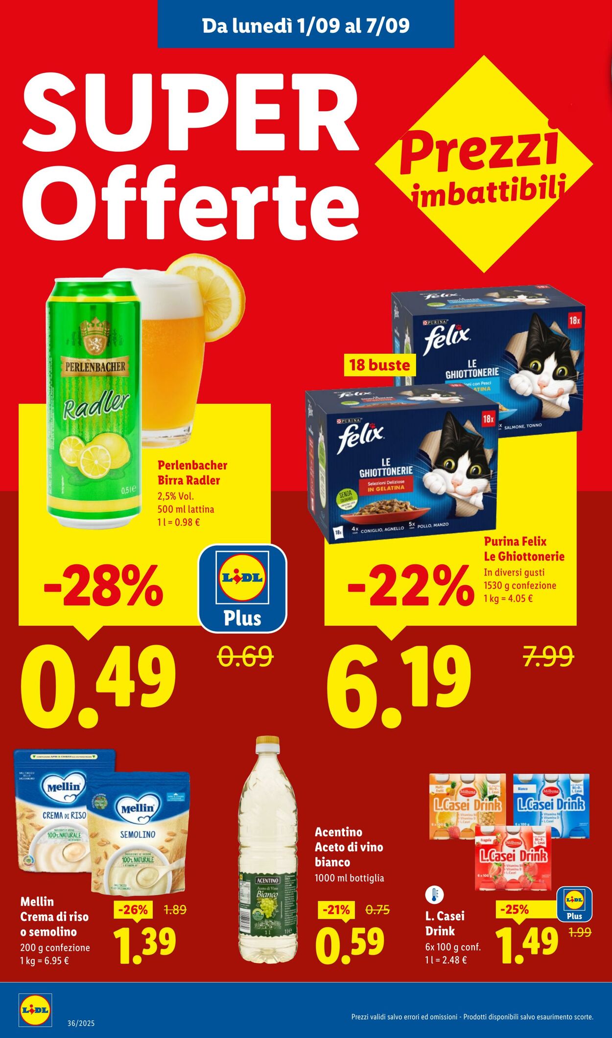 Volantino Lidl 01.09.2025 - 07.09.2025