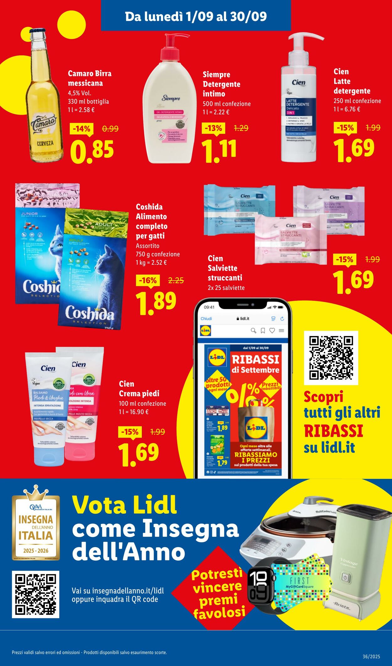Volantino Lidl 01.09.2025 - 07.09.2025