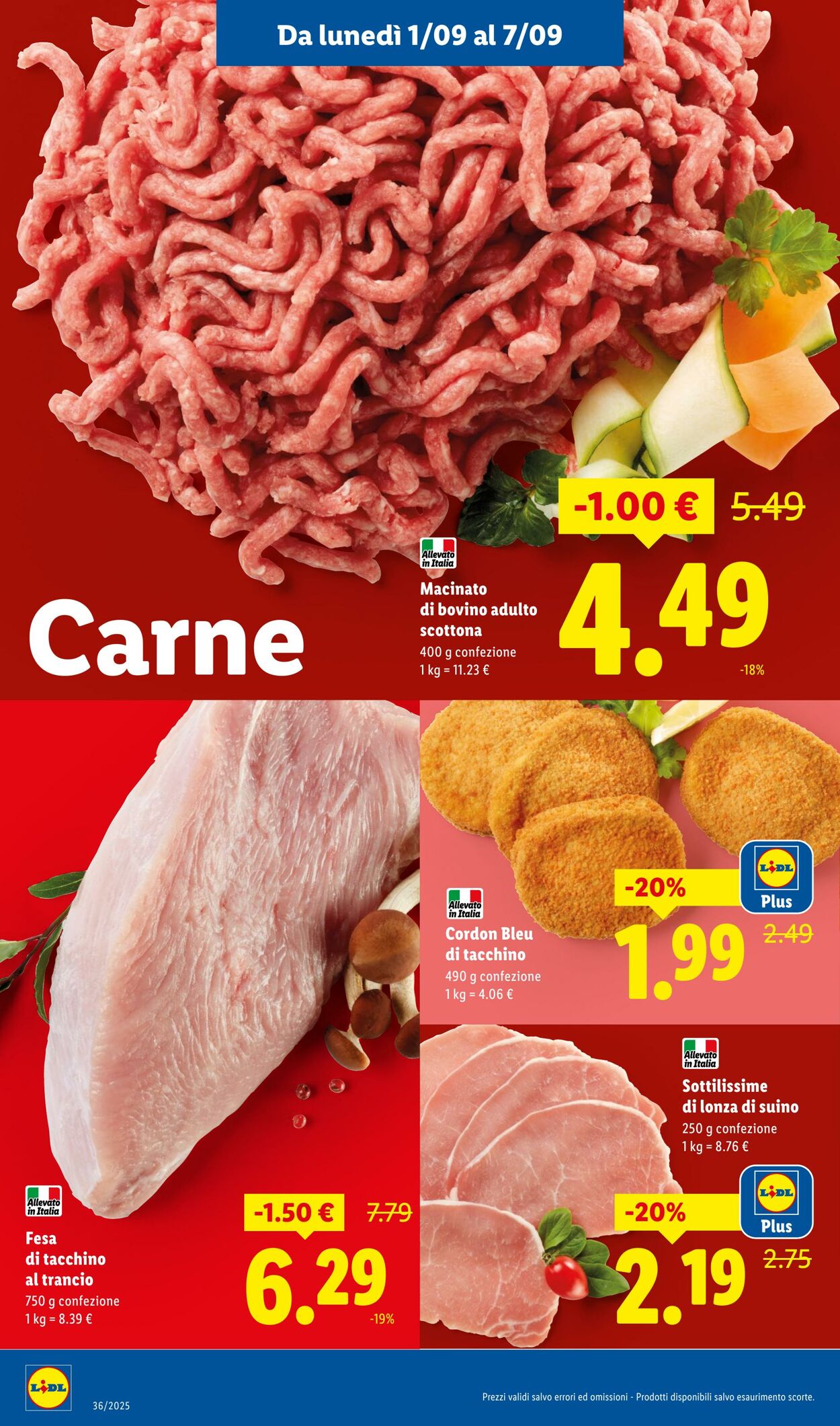 Volantino Lidl 01.09.2025 - 07.09.2025