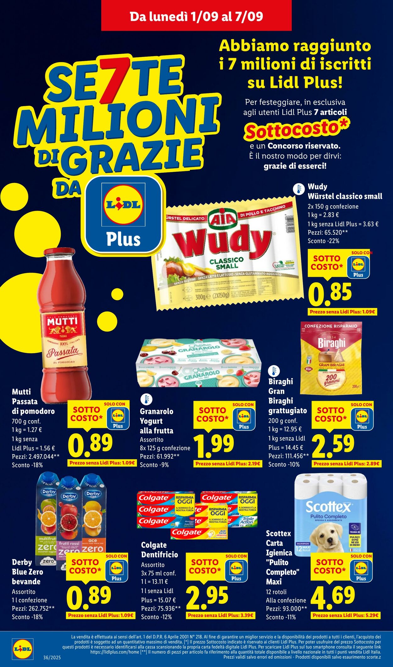Volantino Lidl 01.09.2025 - 07.09.2025