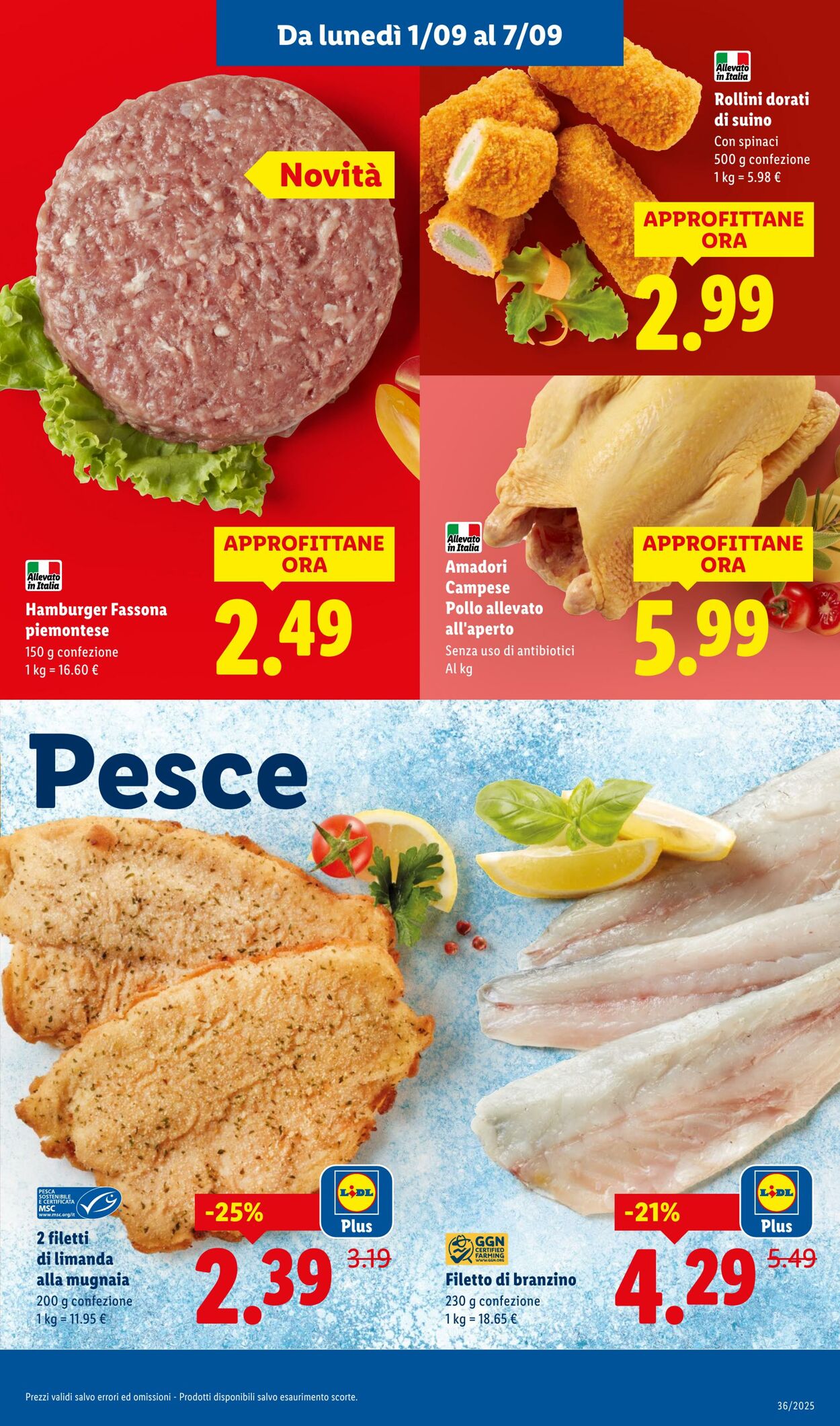 Volantino Lidl 01.09.2025 - 07.09.2025