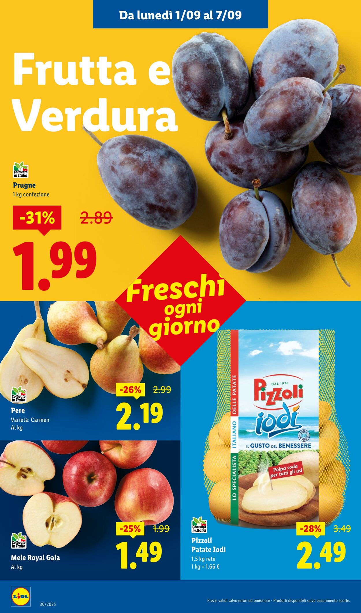 Volantino Lidl 01.09.2025 - 07.09.2025