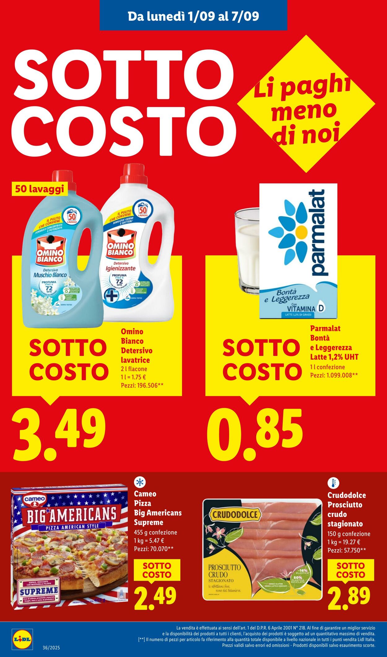 Volantino Lidl 01.09.2025 - 07.09.2025