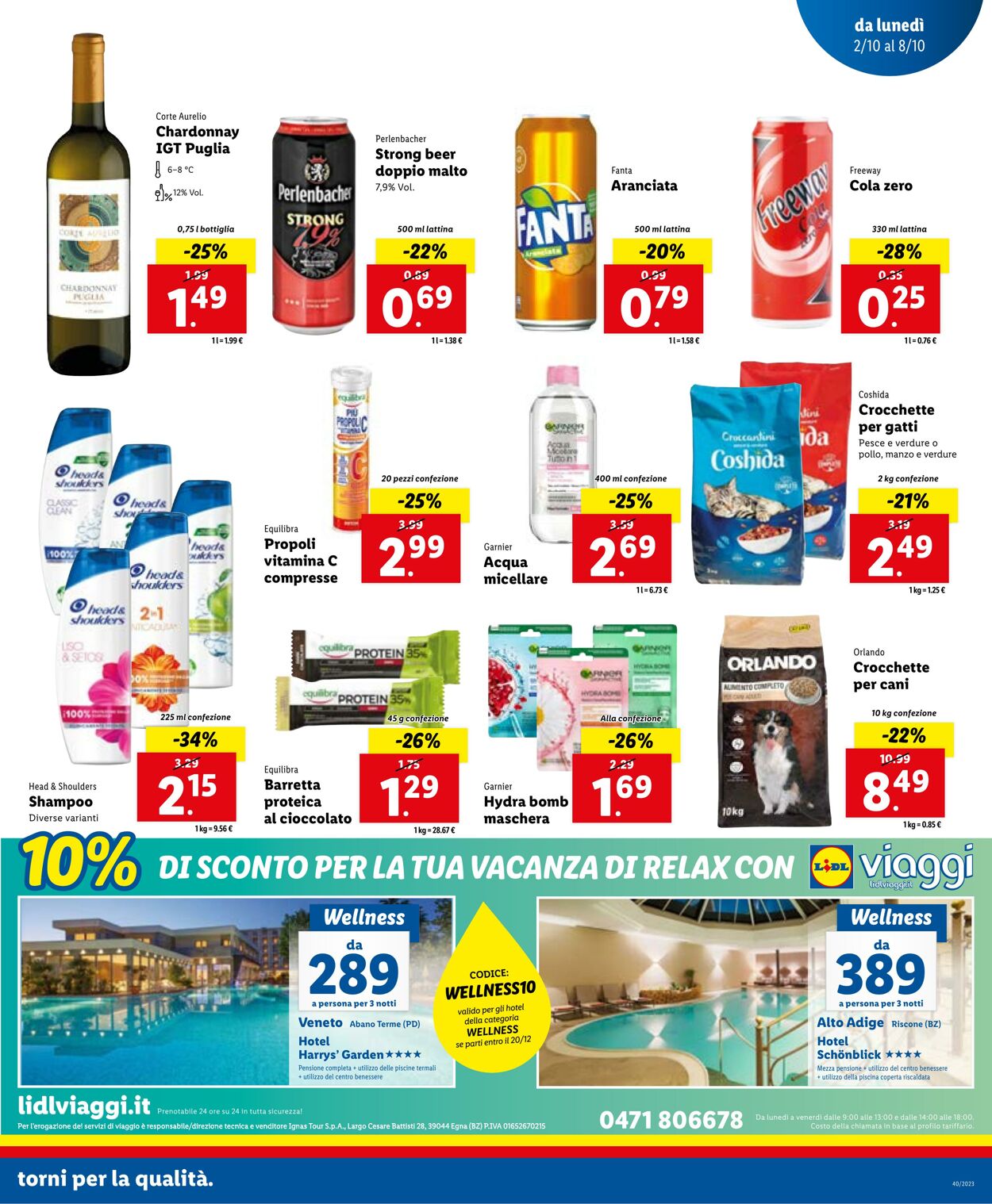 Volantino Lidl 02.10.2023 - 08.10.2023