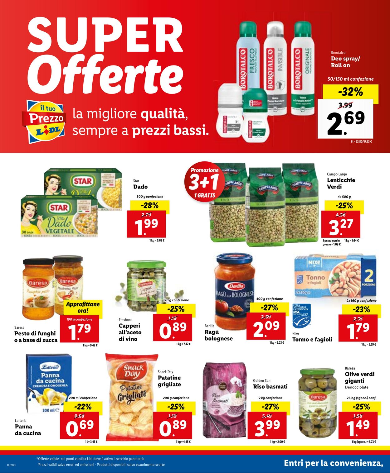 Volantino Lidl 02.10.2023 - 08.10.2023