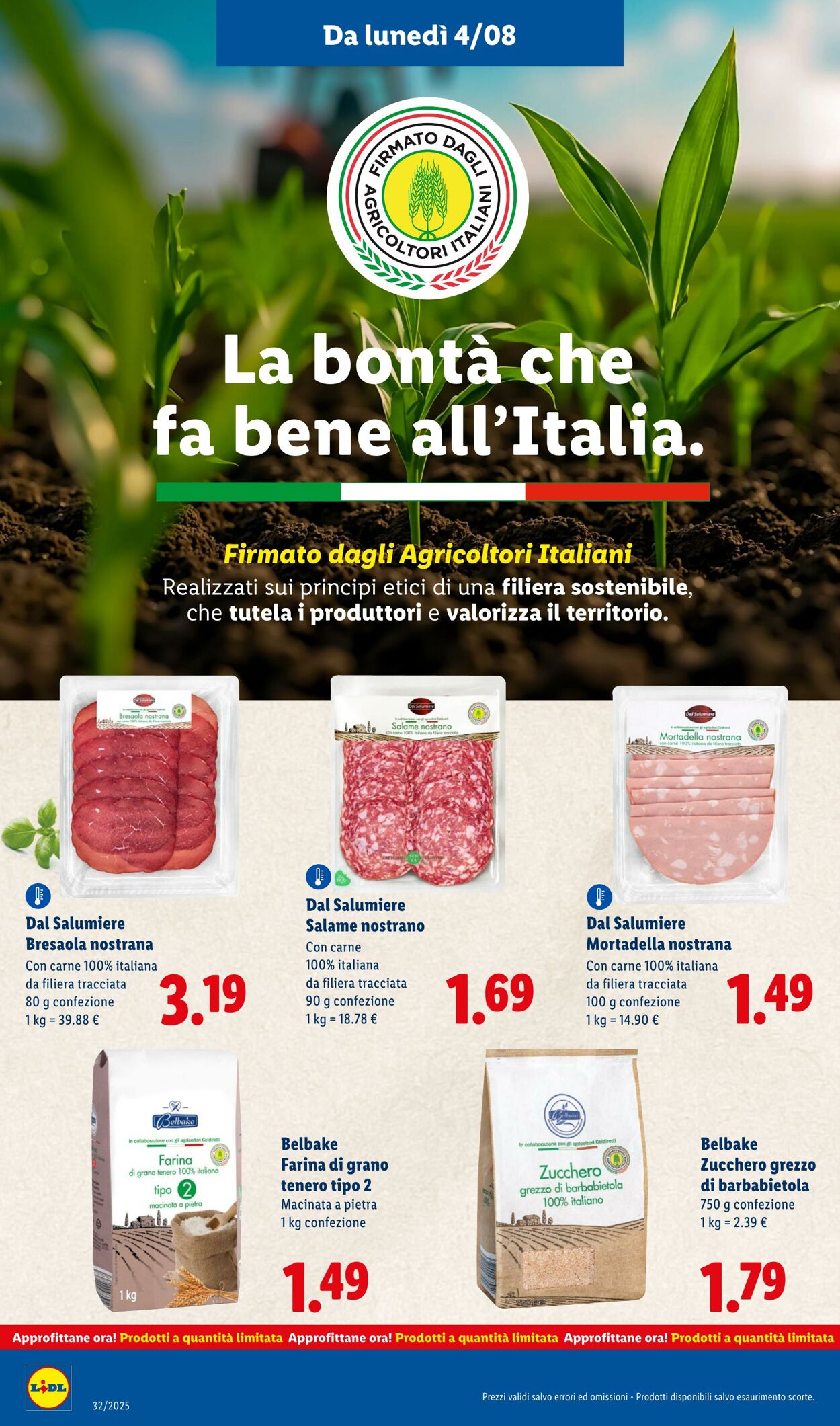 Volantino Lidl 04.08.2025 - 10.08.2025