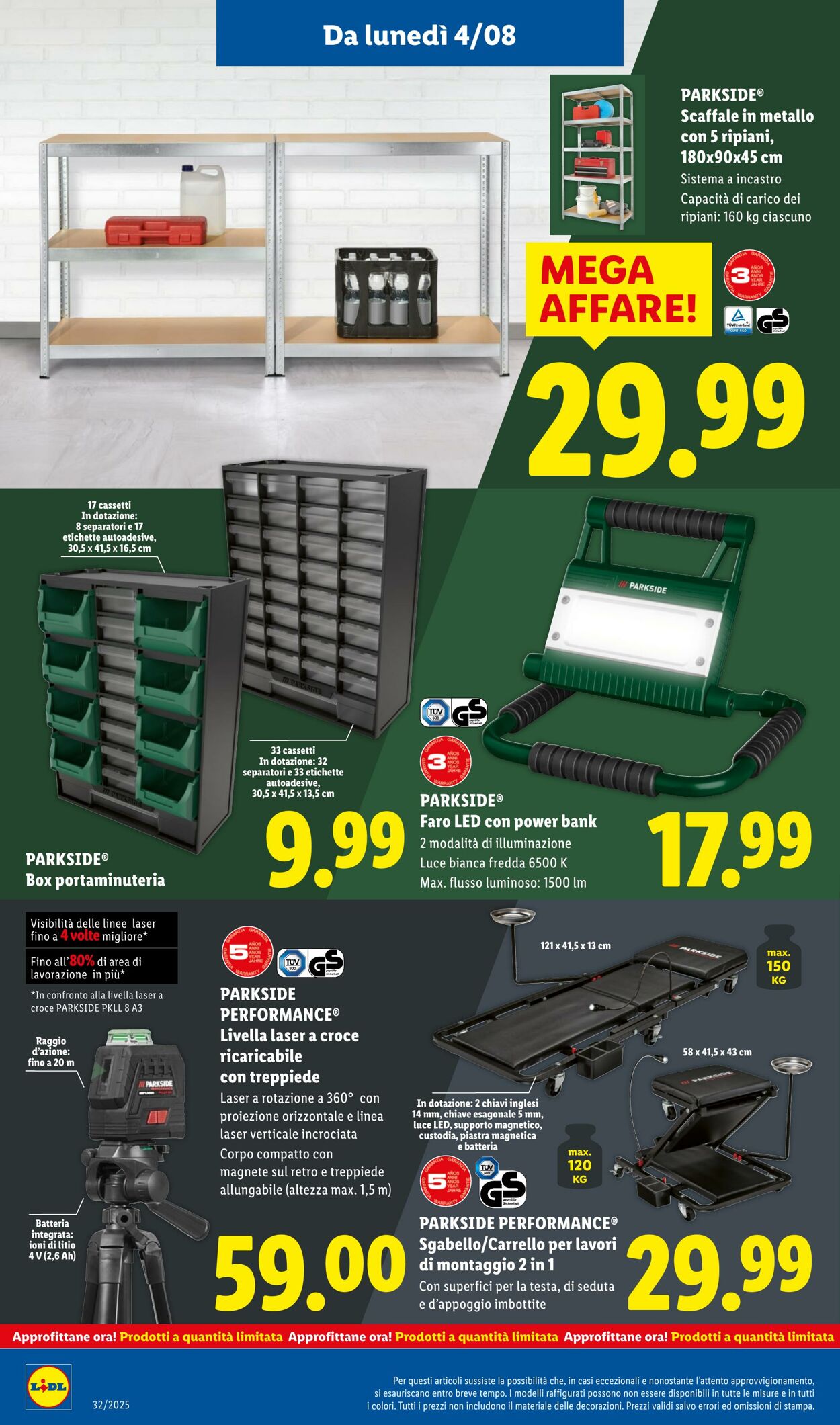 Volantino Lidl 04.08.2025 - 10.08.2025
